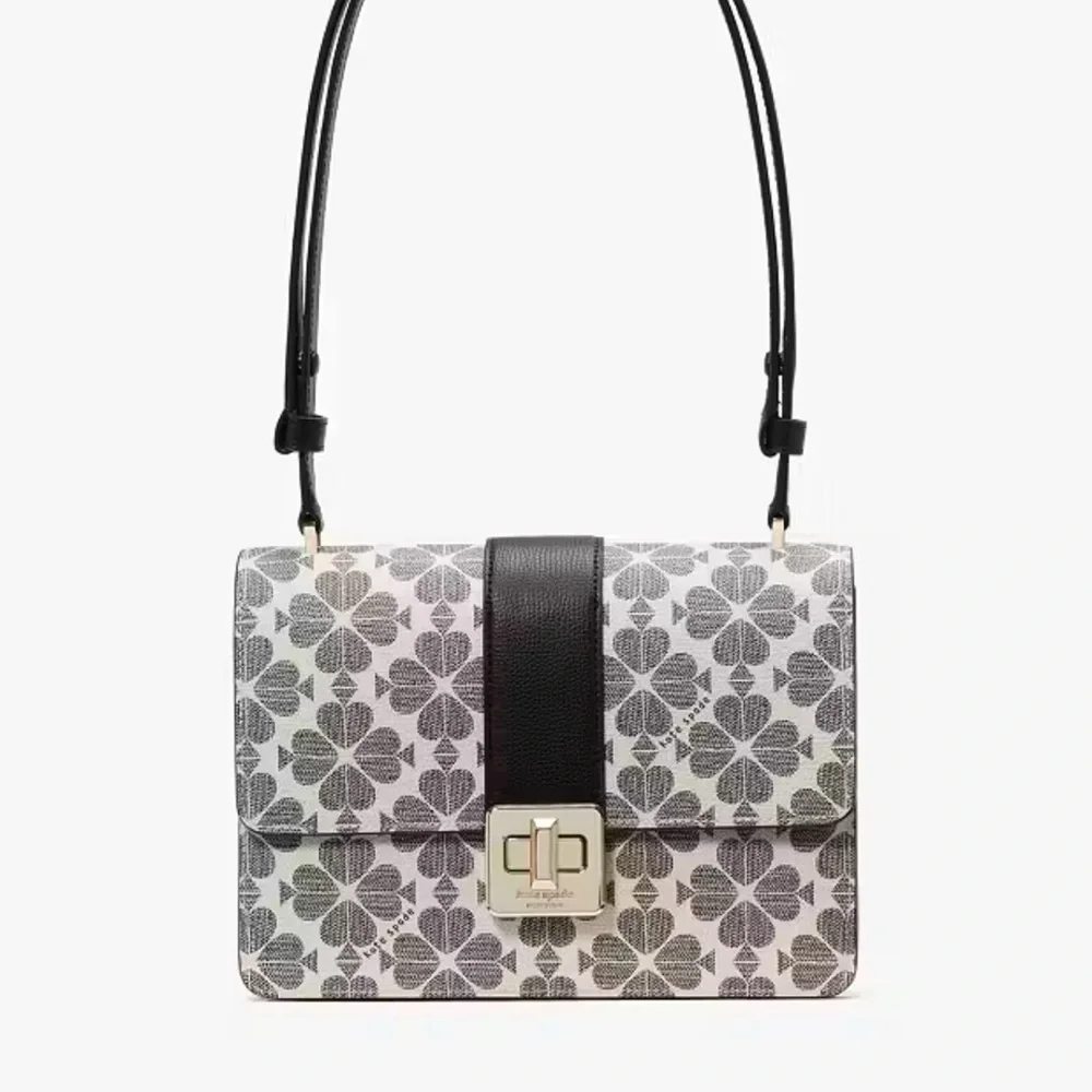 Kate Spade Spade Flower Small Flap Shoulder Bag Black Multi